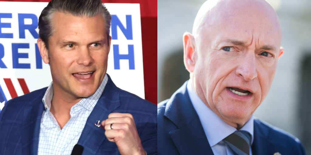 Sen. Mark Kelly reacts to criticism from Pete Hegseth by filing a lawsuit