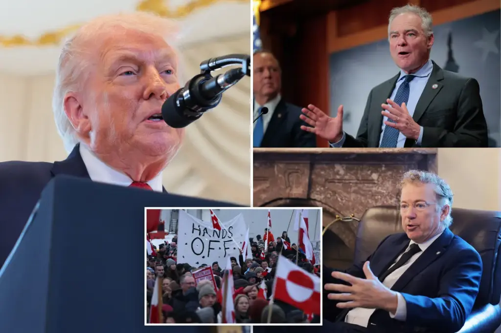 Senators Rand Paul and Tim Kaine attempt to slow down Trump once more as tensions over Greenland escalate.