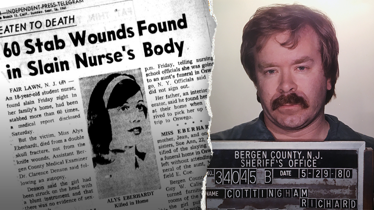Serial killer Cottingham confesses to the murder of Alys Eberhardt in a 1965 unsolved case.