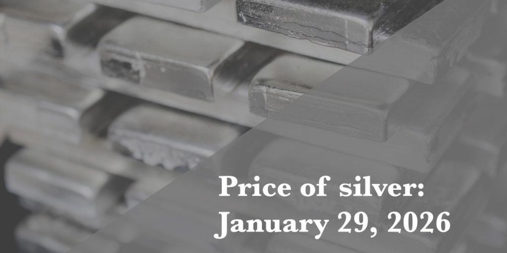 Silver price update as of January 29, 2026