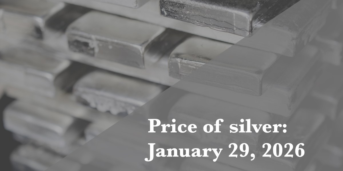 Silver price update as of January 29, 2026