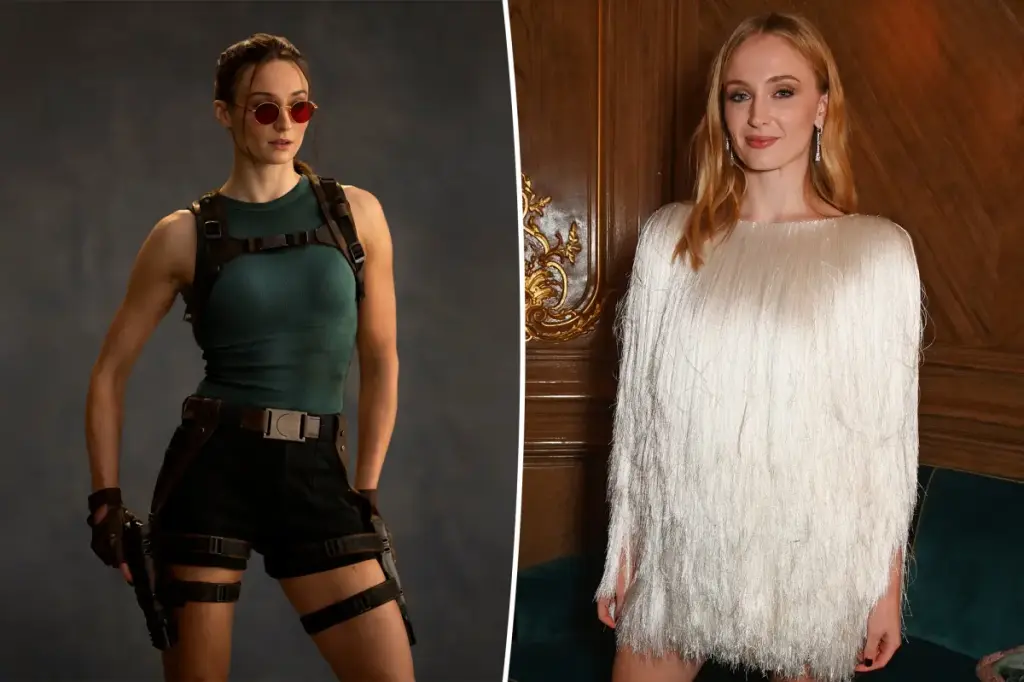 Sophie Turner amazes fans with her impressive Lara Croft makeover in the first look at 'Tomb Raider'