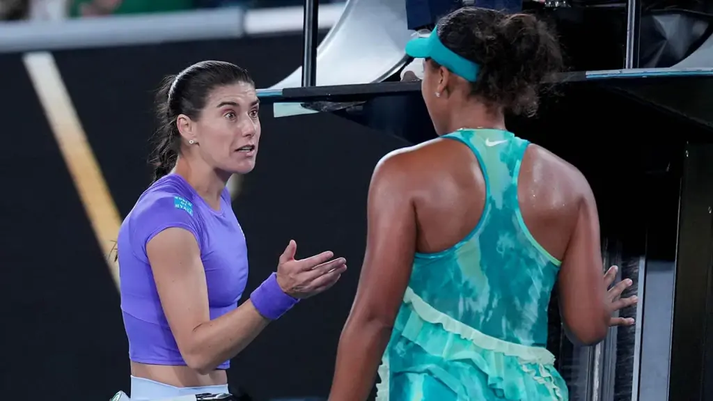 Sorana Cirstea and Naomi Osaka have a disagreement after their match at the Australian Open