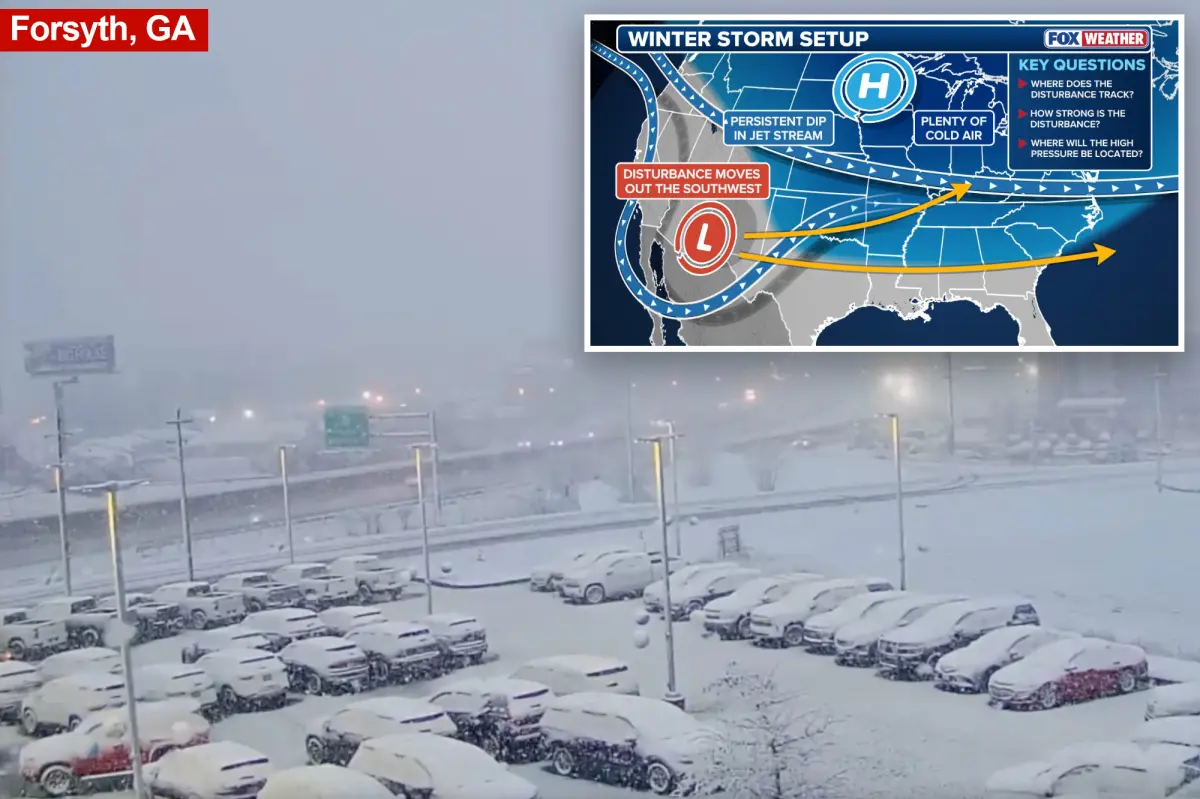 Southeast coast preparing for strong winter storm expected to bring snow and ice