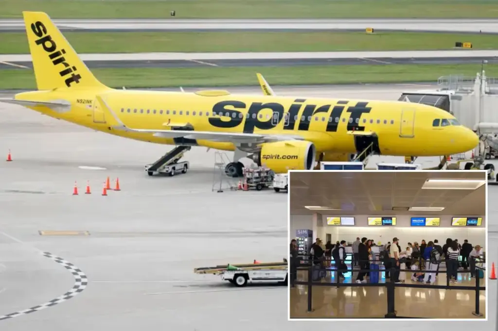 Spirit Airlines seeks help from private equity firm Castlelake to prevent bankruptcy, according to a report.