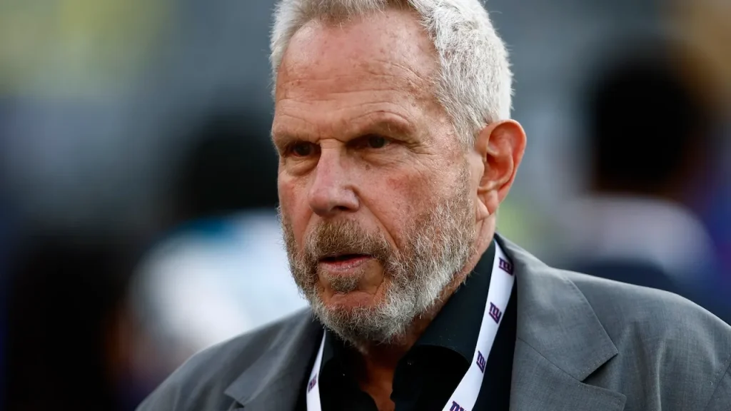 Steve Tisch discusses the Epstein document issue during Giants ownership matters