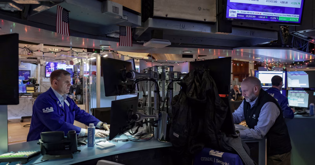 Stock market reaches new high, energy shares rise after US targets Venezuela.