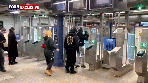 Subway fare gates in NYC can be easily evaded, as shown in viral videos of their malfunctions