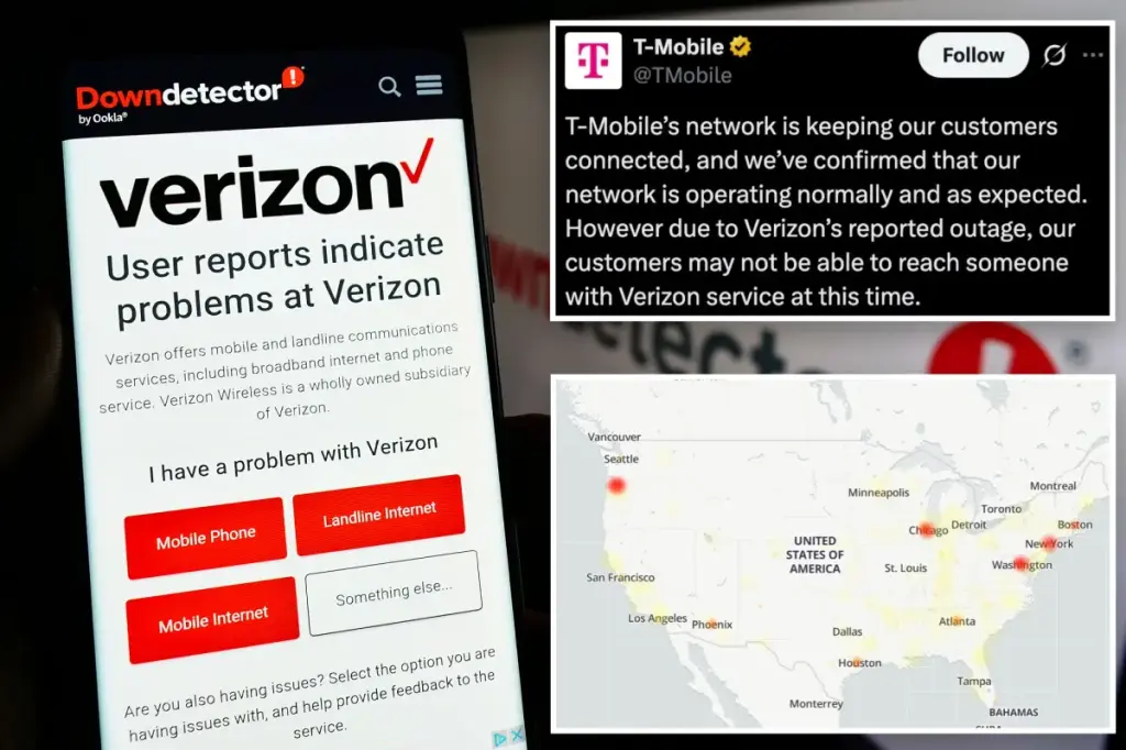 T-Mobile mocks Verizon's outage that frustrated its customers