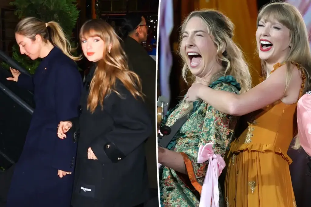 Taylor Swift goes to Este Haim's New Year's Eve wedding with Jonathan Levin at a boutique hotel in California