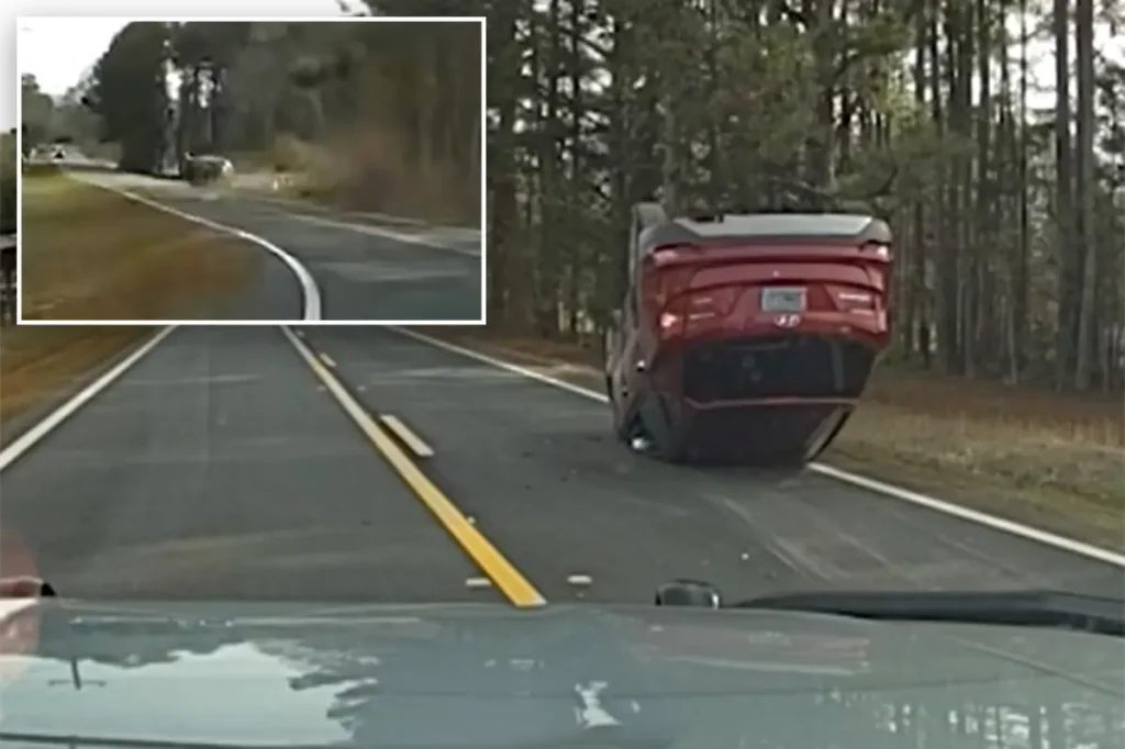 Teen from Georgia leads police on 115 mph chase before overturning stolen SUV