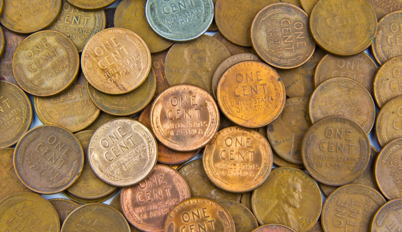 Ten highly valuable pennies, with one estimated at $2.3 million