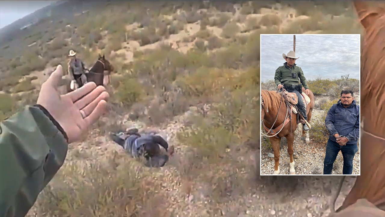 Texas troopers on horseback arrest a previously deported child predator at the border