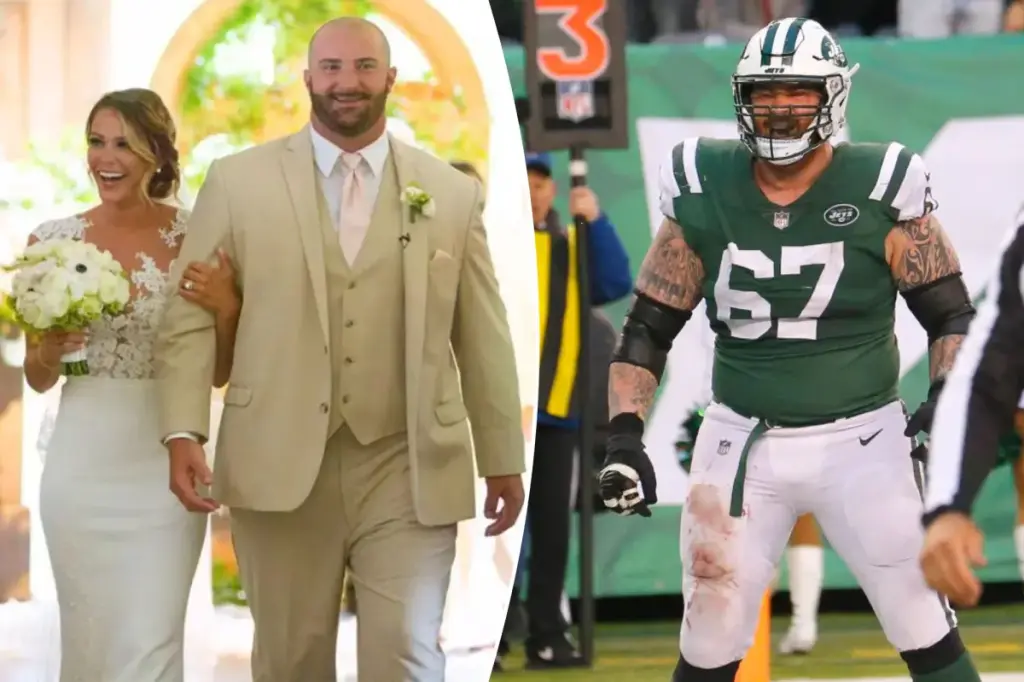 The NFL conducted a drug test on my Jets husband on our wedding day.