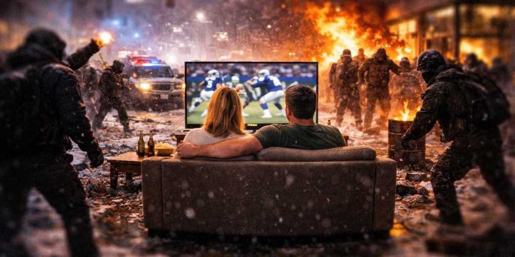 The left is in conflict in Minnesota while the rest of America focuses on football.