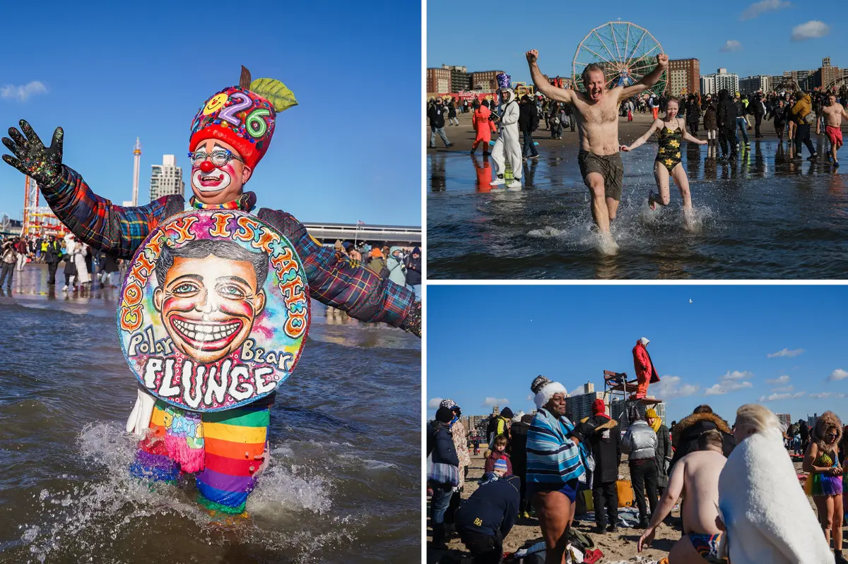 Thousands brave freezing temperatures for the 2026 Coney Island polar plunge: 'It's amazing'