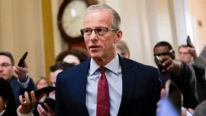 Thune pushes past Democrats' challenge against DHS while Schumer faces a setback from Fetterman.
