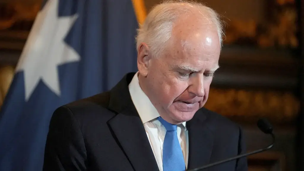 Tim Walz dodges media inquiries following his decision to end his campaign for a third term as governor.