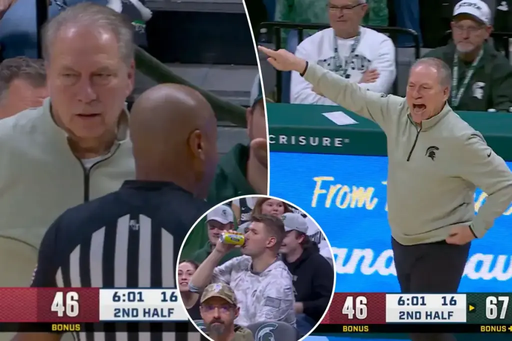 Tom Izzo yells at and removes former Michigan State player for unacceptable remarks