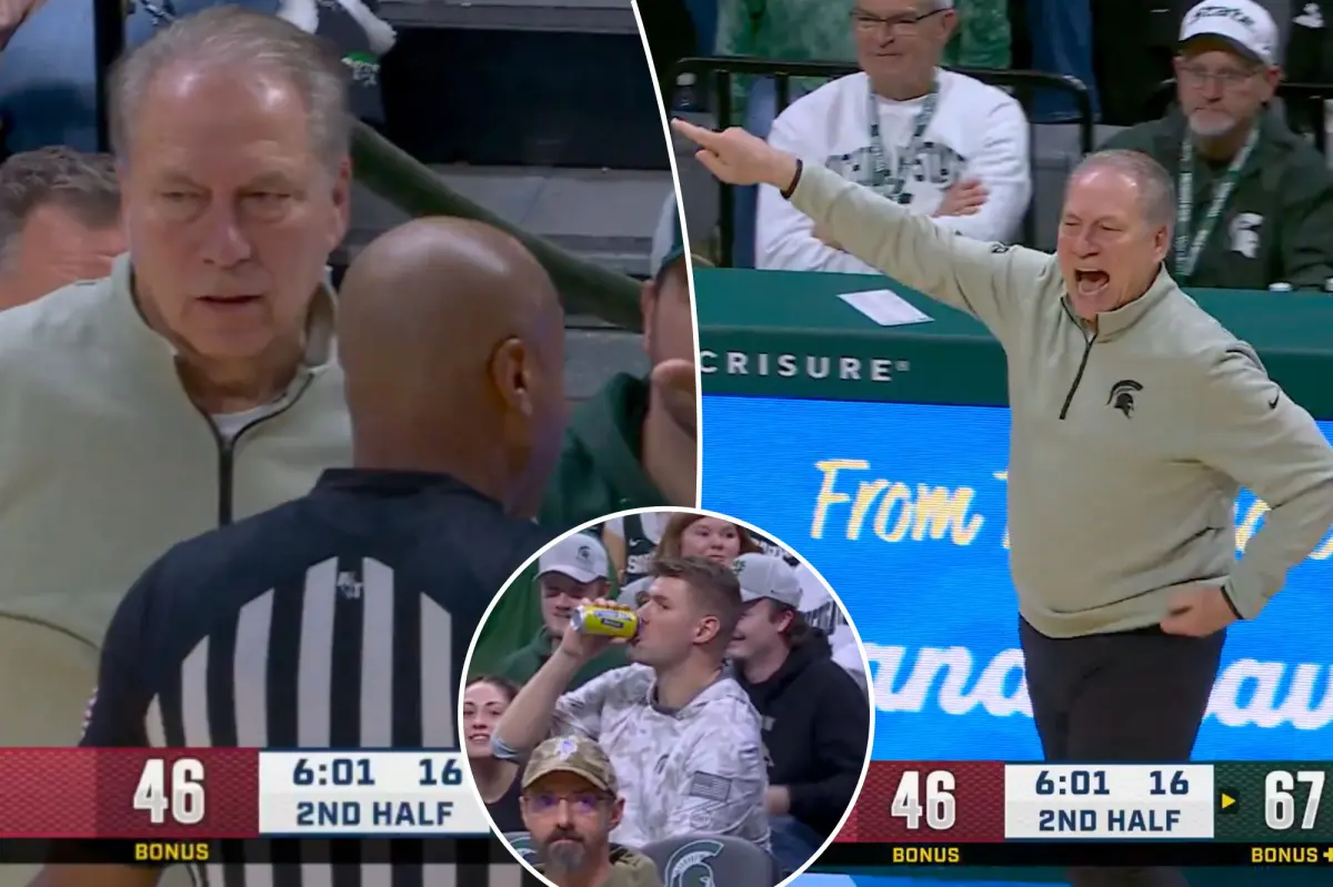 Tom Izzo yells at and removes former Michigan State player for unacceptable remarks