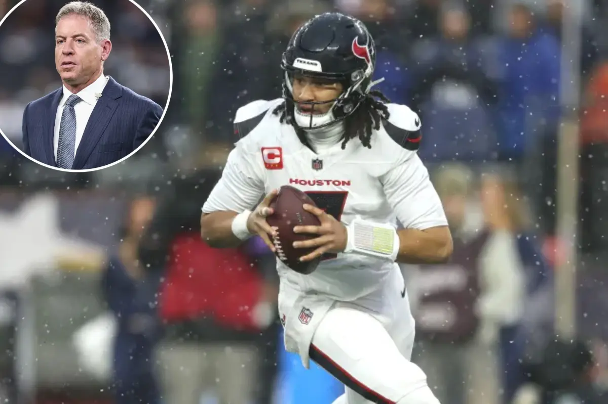 Troy Aikman shares a tough perspective on C.J. Stroud following a playoff game filled with interceptions.