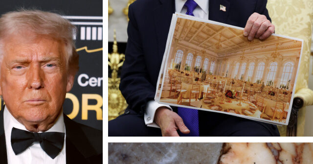Trump Looks for Marble and Onyx for White House Ballroom
