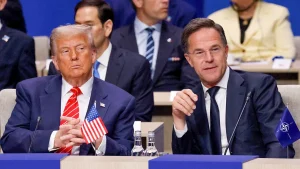 Trump cautions NATO members as Europe confronts a defense challenge.