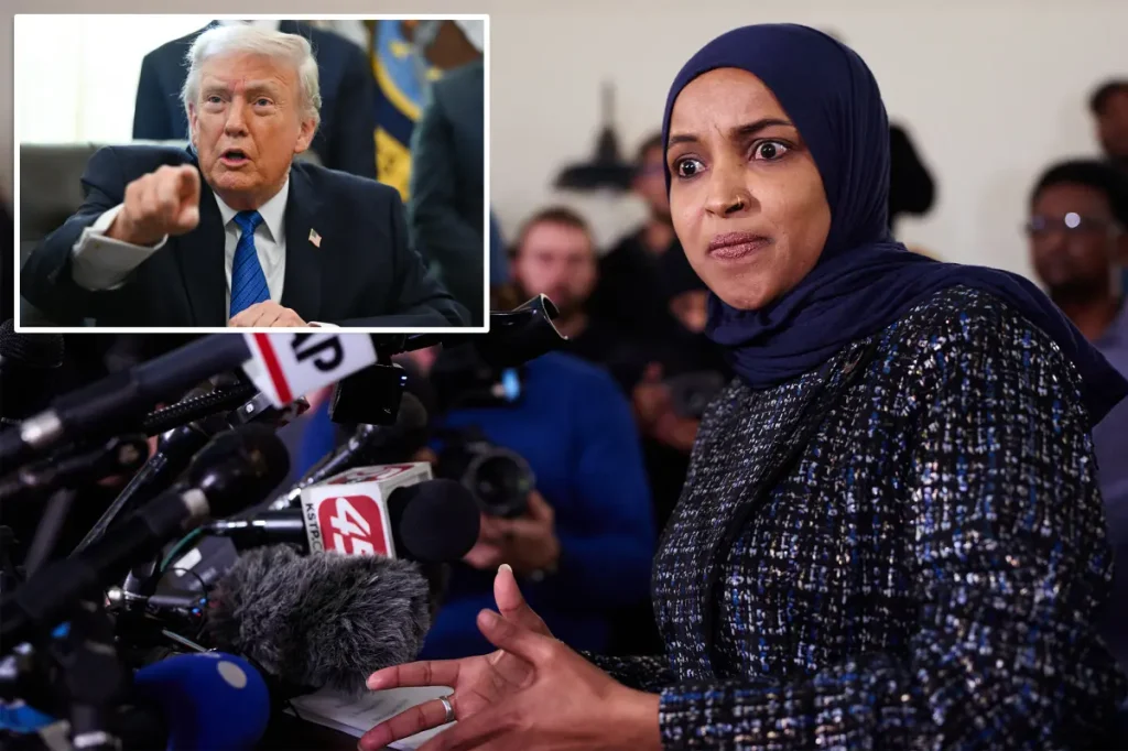 Trump demands imprisonment or deportation of 'Scammer' Rep. Omar to Somalia