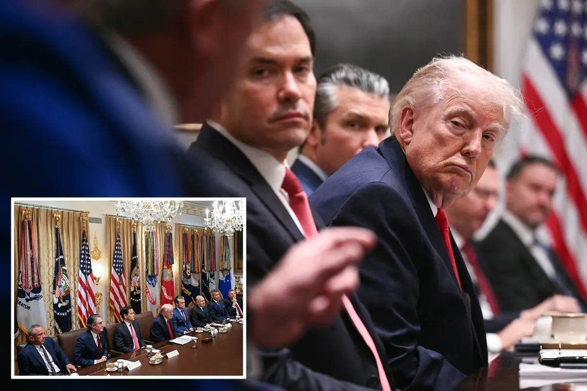 Trump excludes Noem and DeRemer in a shortened Cabinet meeting, steering clear of Minnesota and fatigue.