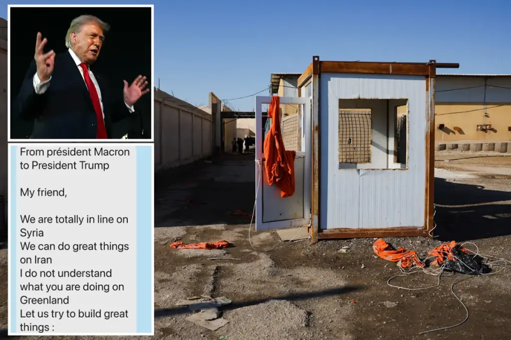 Trump explains why he shared Emmanuel Macron's private message and claims he prevented a dangerous prison break in Syria by terrorists