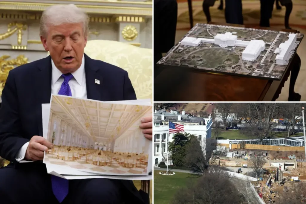 Trump expresses frustration that it's 'too late to reverse' the $300M White House ballroom following the organization's lawsuit.