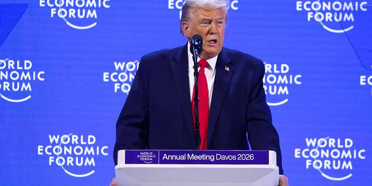 Trump expresses tough love for European allies in his Davos speech.