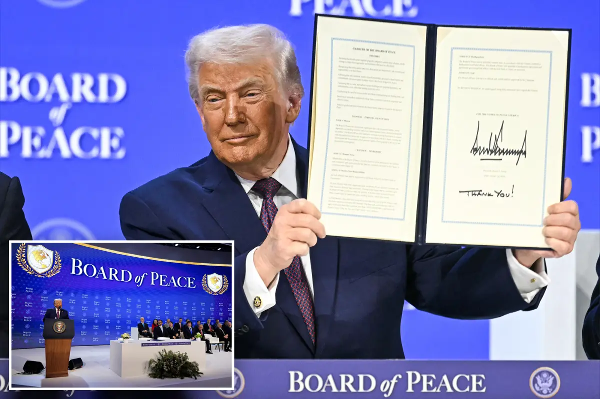 Trump introduces 'Board of Peace' at signing event in Davos