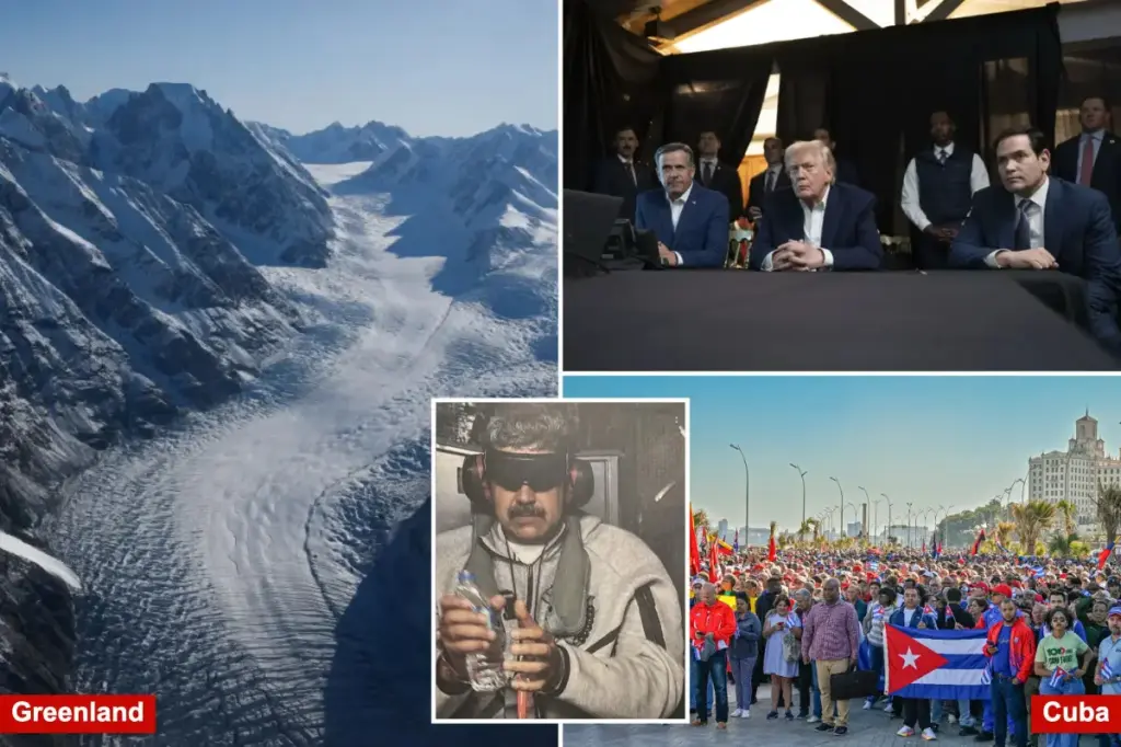 Trump reaffirms interest in acquiring Greenland while administration indicates Cuba is facing significant issues following Maduro's capture.