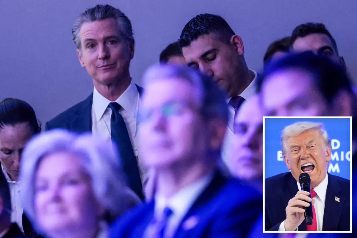 Trump team criticizes 'frolicking' Gavin Newsom for claims about being excluded from the Davos event