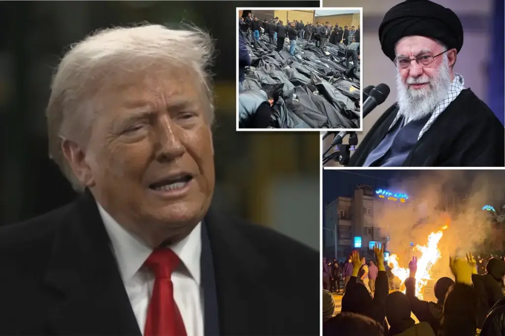 Trump warns of significant measures against Iran if the government executes protesters.