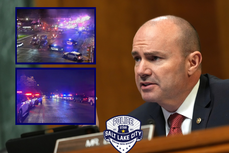 Two people died and six were hurt in a shooting during a funeral at a church in Salt Lake City.