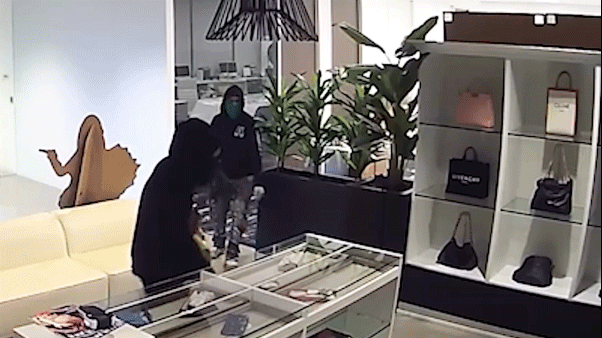 Two suspects arrested in California for reportedly stealing luxury handbags worth $100,000