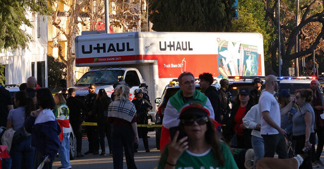 U-Haul Truck Crashes into Crowd Demonstrating Against Iranian Government in Los Angeles