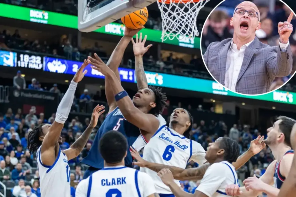 UConn holds on to end confusing string of road losses against Seton Hall