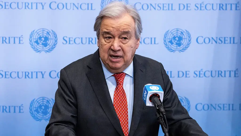 UN Leader Antonio Guterres cautions that the US prioritizes power over global law