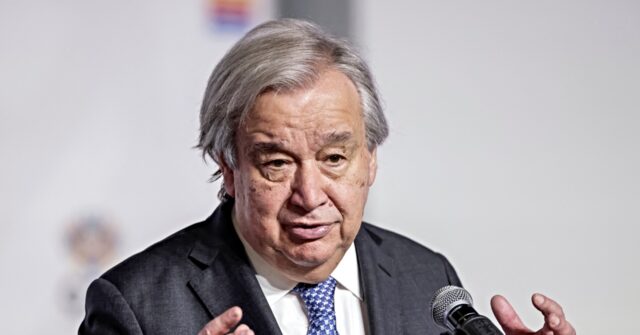 U.N. Leader Guterres Expresses His Shock at the Violence in Iran