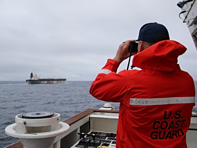 U.S. Forces Board and Capture Rogue Tanker Flying the Russian Flag in the North Atlantic Ocean