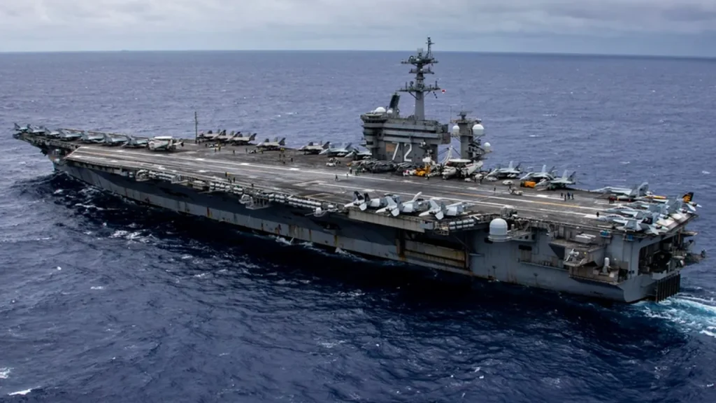 USS Abraham Lincoln arrives in CENTCOM waters due to increasing threats from Iran