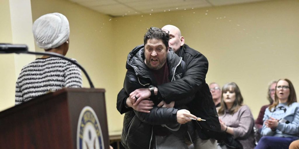 Uncertainty remains after man douses Rep. Ilhan Omar with liquid during impeachment speech — hazmat confirms substance