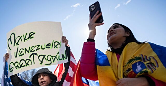 Venezuelans Shout 'Thank You, Trump!' Near the White House
