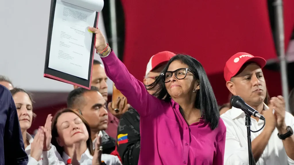 Venezuela's interim leader Delcy Rodriguez approves oil privatization legislation