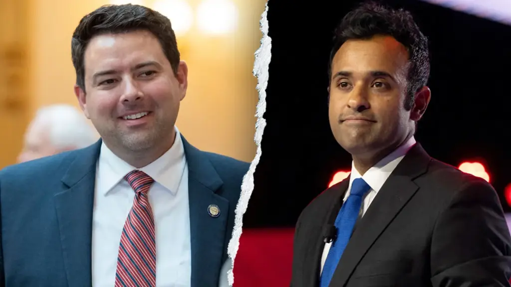 Vivek Ramaswamy announces Rob McColley as his choice for Ohio governor partner.