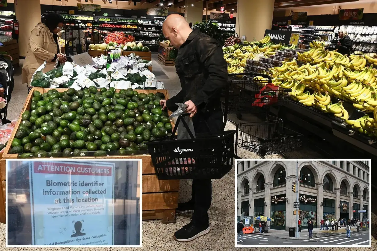 Wegmans in NYC collects customers' facial scans and biometric information for identification and enhanced security.