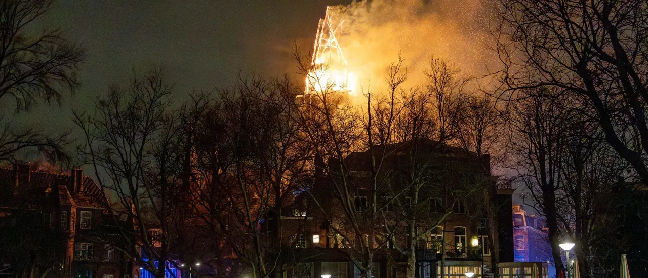 Well-Known Church Catches Fire as Police in the Netherlands Encounter Unprecedented Violence on New Year's Eve